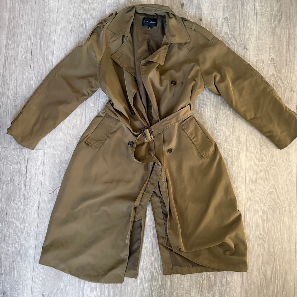 Classic dark Tan trench Coat
